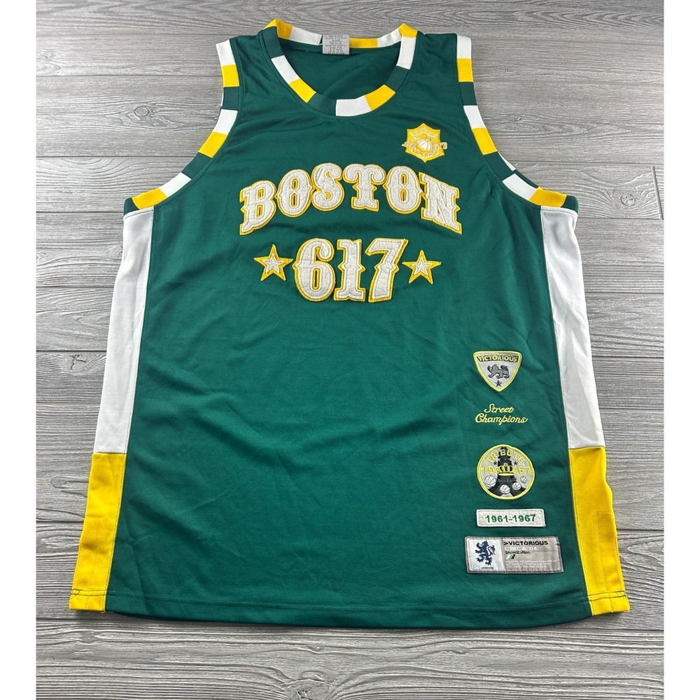 Victorious Boston Basketball Jersey Mens XL 1967 Streetball 617 Street Champions